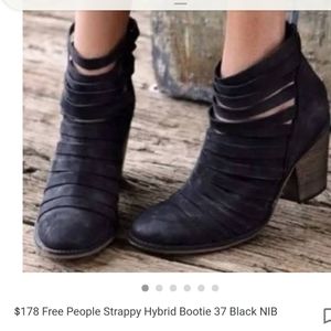 Free People Strappy Hybrid Bootie sz 38